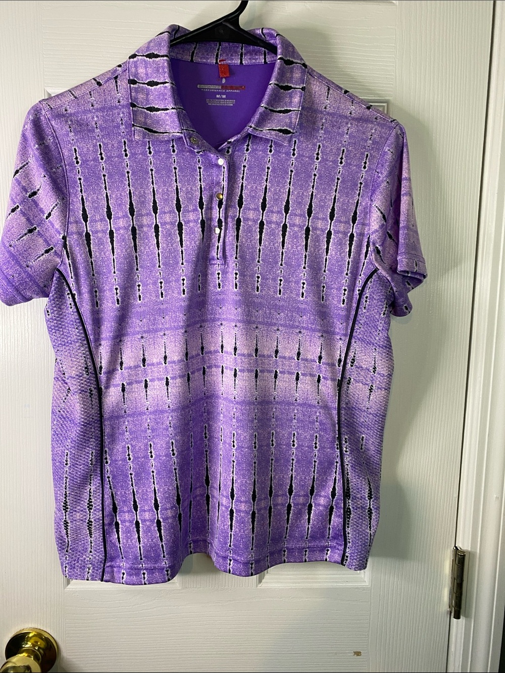 Purple  Women’s Polo Shirt - Lightweight Performance Size Medium.